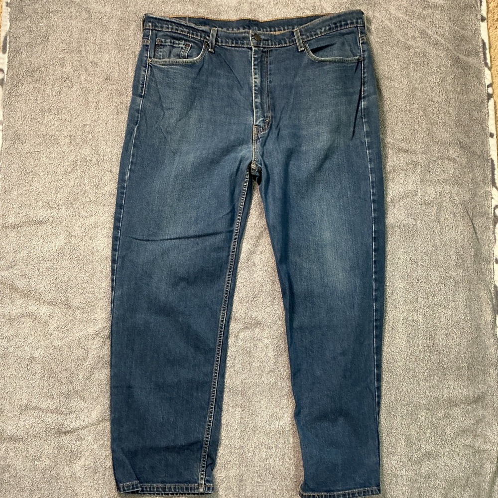 Levis 550 Relaxed Fit Jeans Mens 44x32 Blue Medium Wash